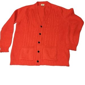 Vintage Sunbeam Cardigan 55% Dacron 45% Shetland wool Republic of Ireland 60's